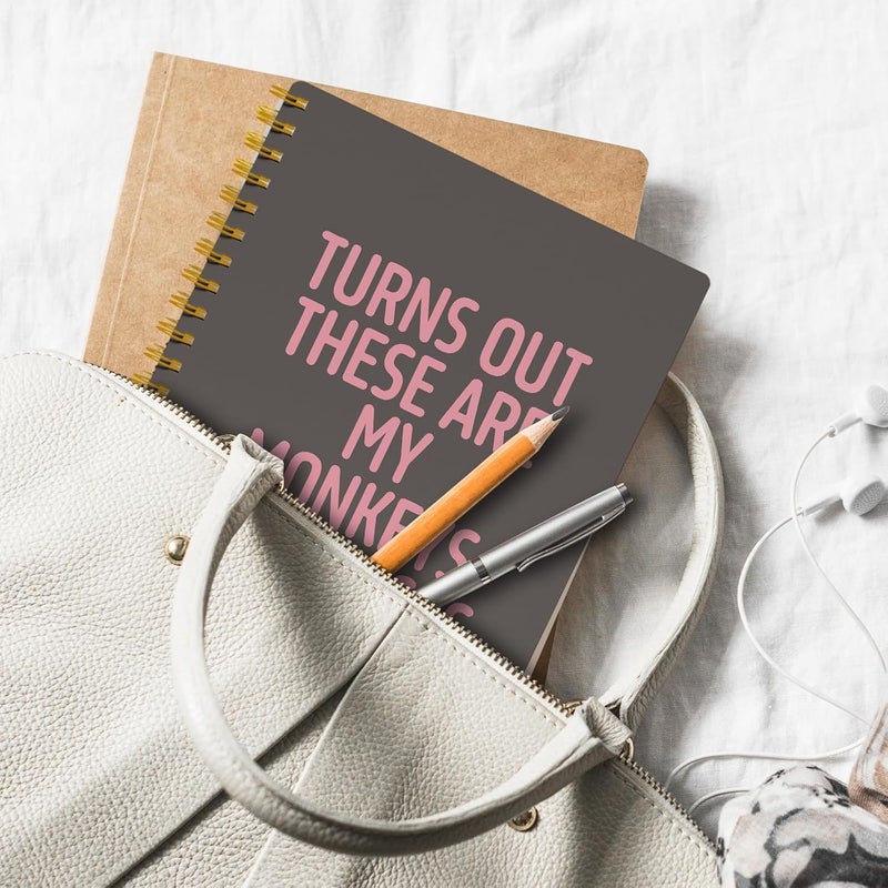 EKGJW Funny Notebooks for Work,Brown Aesthetic Journal, Funny Boss Day Gifts, Boss Gifts for Men Women, Funny Gifts for Boss, Boss Office Decor, Spiral Notebook 5.5x8.3 Inch - Image 5